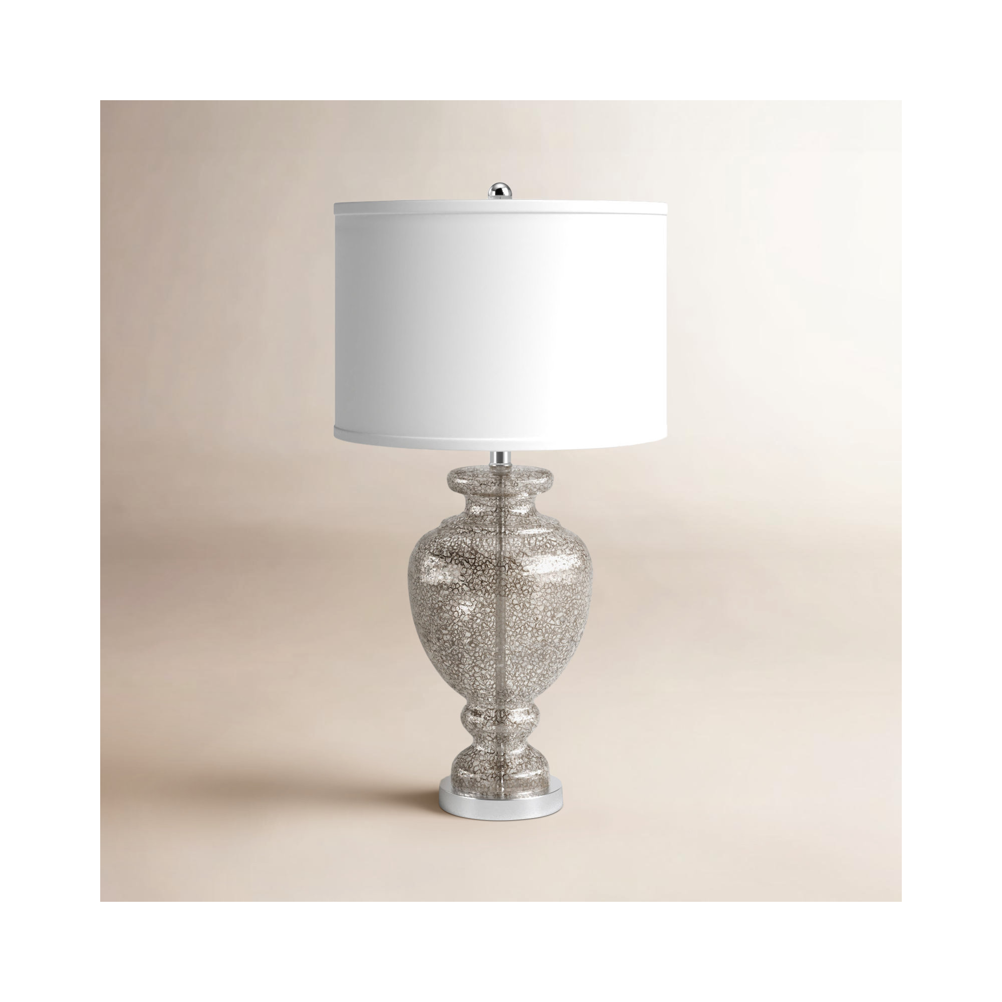 Briggs 28" Table Lamp, 1, Mercury Glass