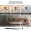 Black 2-Light Clover Flush Mount With Remote