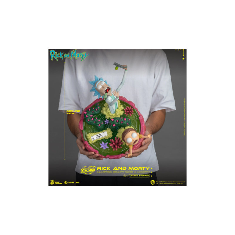 Statue de maître Rick et Morty