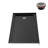 60 in. x 32 in. Alcove Acrylic Shower Base in Glossy Black With Right Drain, Drain Included-115227700