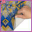 Tapis de bain bleu / jaune kaléidoscope-862995226