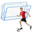 Filet réglable 4 pi x 6 pi multi-sports rebondisseur - Entraîneur de soccer, de baseball et de volleyball à 3 angles avec cadre en acier pour la cour et le terrain