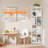 360° Rotating 4-Tier Square Bookshelf, Corner Bookcase Tower for Home, Living Room, Study, Bedroom-1221013475