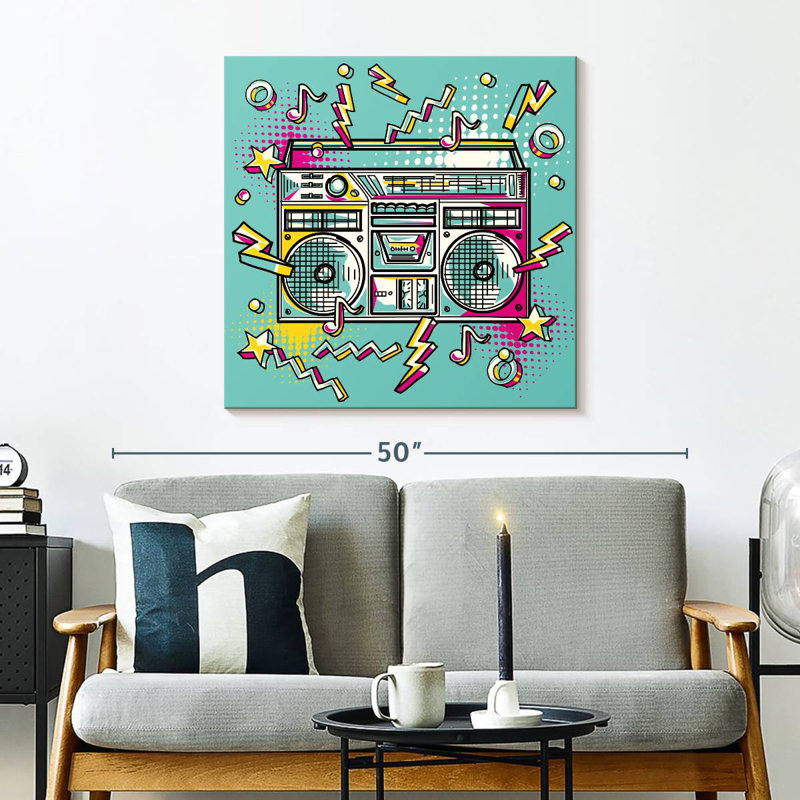 Abarca Funky Boombox, 30" H x 30" W