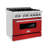 ZLINE 36 in. Legacy Dual Fuel Range w/ 6 Burners & Electric Convection Oven-50099926