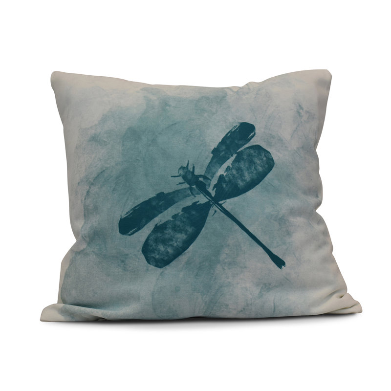 Intercoastal Waterway Outdoor Reversible Throw Pillow, 18" H x 18" W