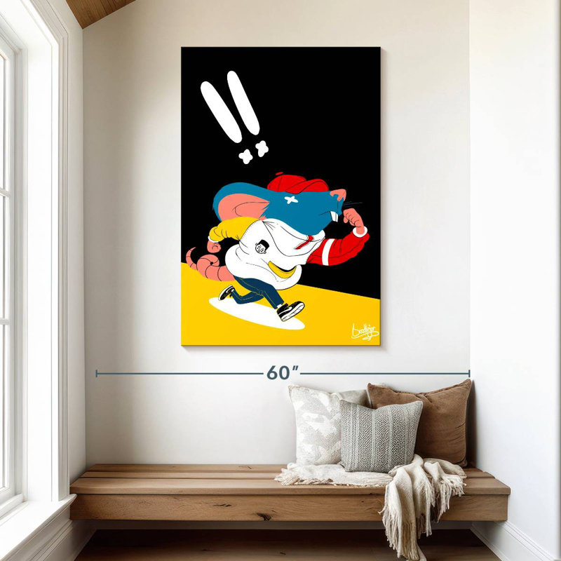 Ricky Rat, 48" H x 32" W