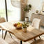 120cm Oak-Effect Dining Table and Chairs Set-1735919229