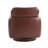 Mahvish Genuine Leather Swivel Rocker Barrel Chair With Adjustable Headrest-1528773562