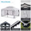Pavillon de jardin 10 'x 13', abri de jardin avec auvent et moustiquaire, structure en aluminium
