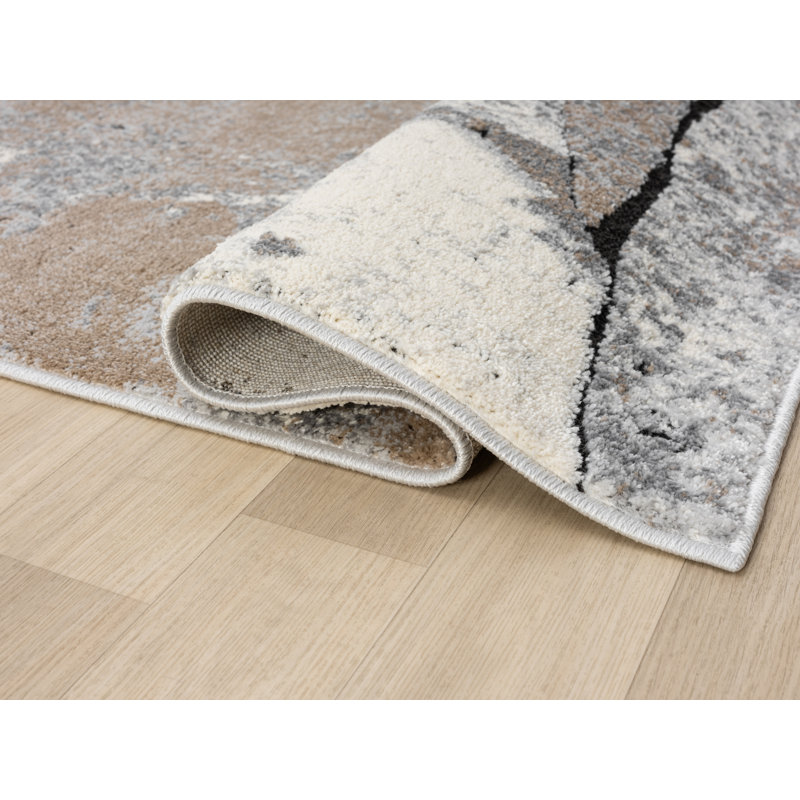 Tapis à motif géométrique abstrait Arneson Collection, Rectangle 7 pi 10 po x 10 pi 10 po