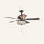 Ventilateur de plafond 5 pales 52" en cristal, ensemble d’éclairage inclus Laivai-506888476-506888466-484179358