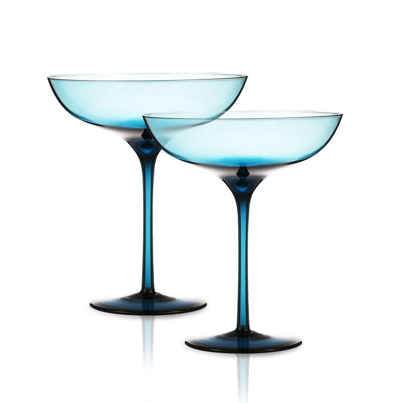 9,9 oz Ensemble de coupes en verre, Transparent