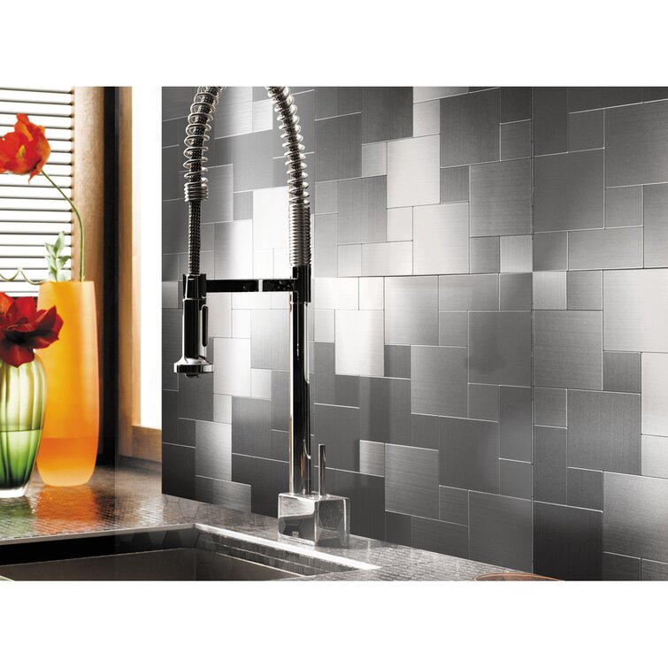 Art3d 12 x 12 Metal Peel & Stick Mosaic Tile & Reviews