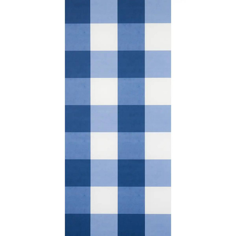 Willa Check Large Wallpaper, Navy