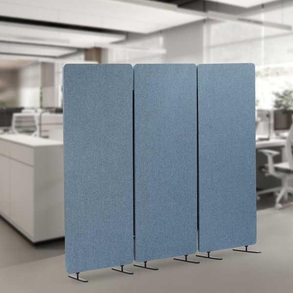 Back Box Partition DENFER 3 Panel Foldable Office Partition - Wayfair Canada