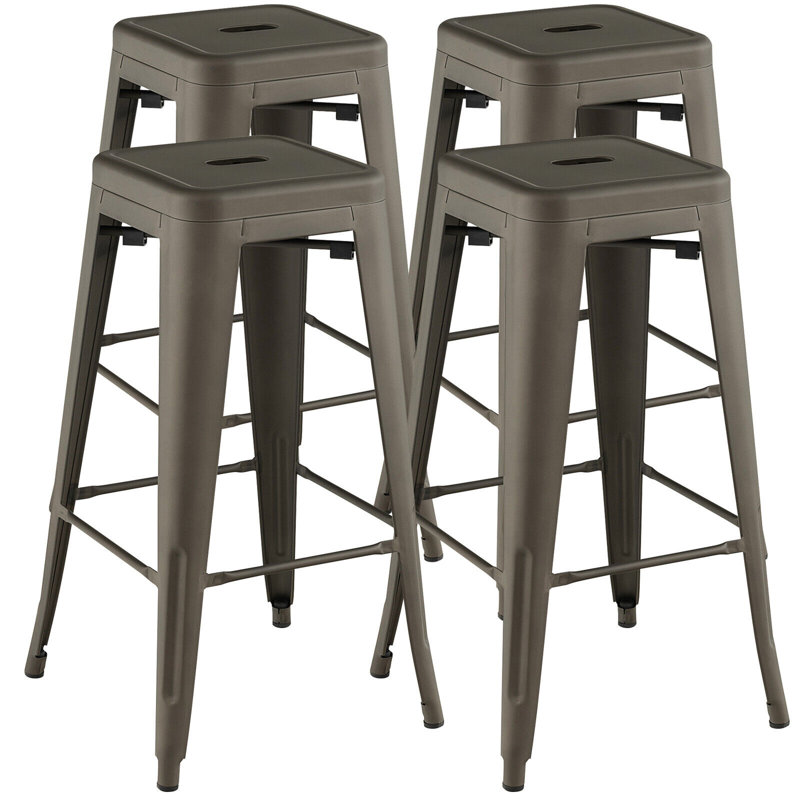 Tabouret de bar et de comptoir Viqueque, Tabouret de bar (siège d’une hauteur de 30 po), Pistolet