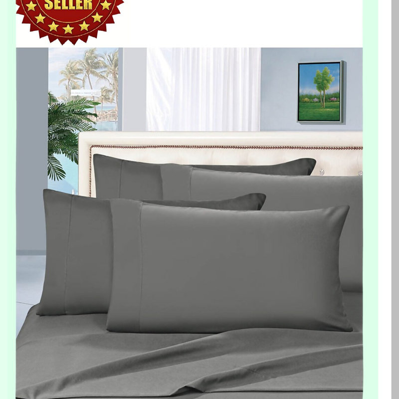 Luxury 1800 Thread Count Deep Pocket Bed Sheet Set - Wrinkle & Fade Resistant, 4-Piece Set for a Luxurious Night's Sleep