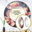 «Magnolias Elegance Landscape» - miroir floral rose, miroir mural rond rose unique, impression d'art en métal-97182689