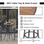 Table de bar 23,6 po