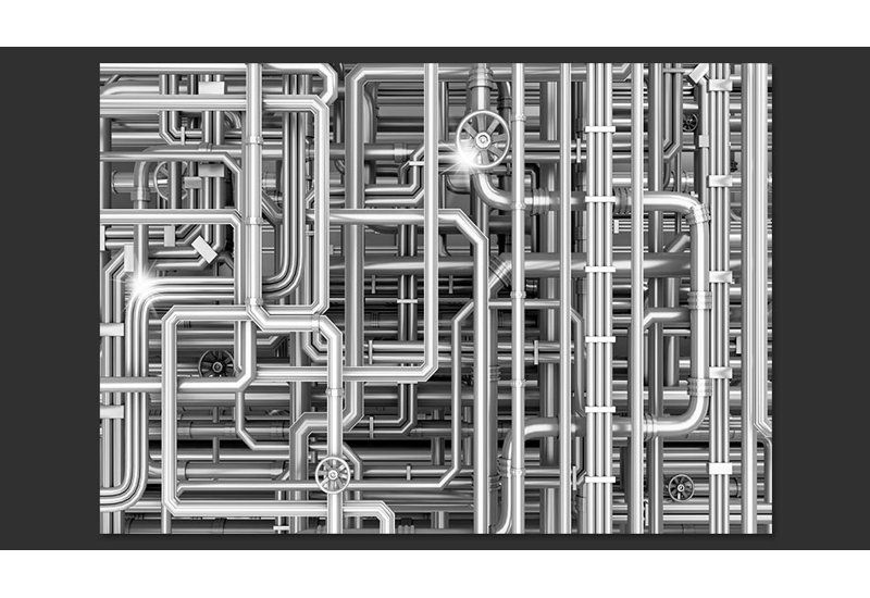 Urban Maze 2.80m x 400cm Wallpaper, 350 cm x 245 cm