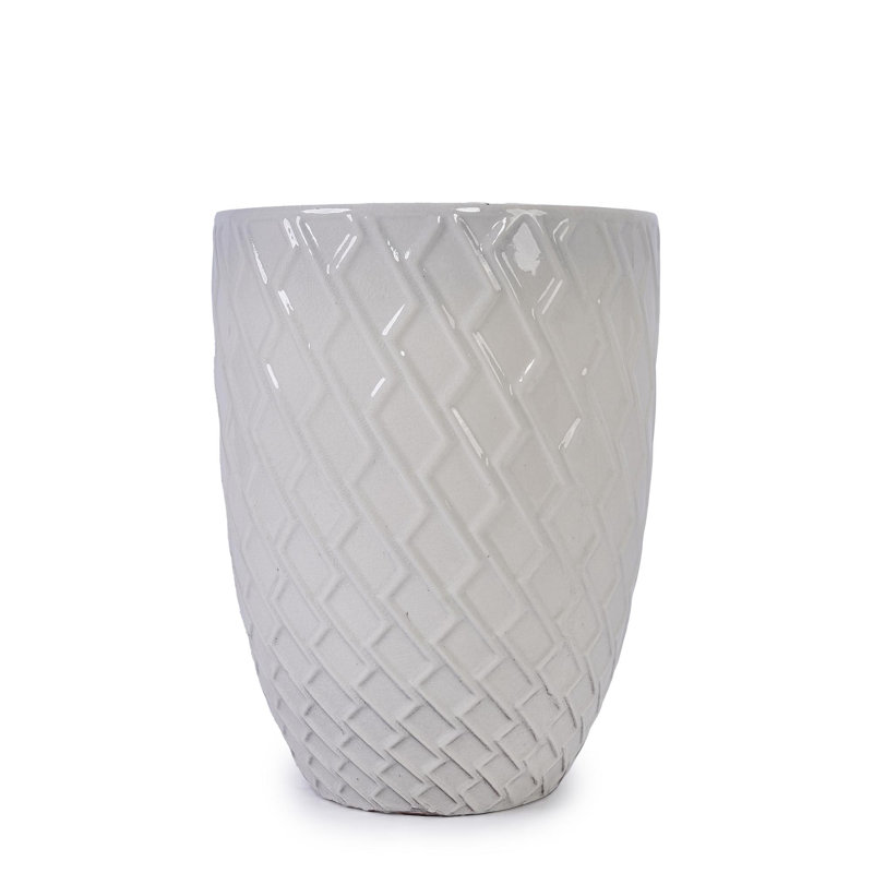 Pot de fleurs en céramique de haute qualité, Blanc lait