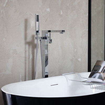 Sammie 1 Handle Floor Tub Filler with Diverter