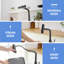 360° Rotation Pull-Down Kitchen Faucet With 3 Spray Modes - Oil Rubbed Bronze /Stainless Steel High-Arc Sink Faucet-125225585