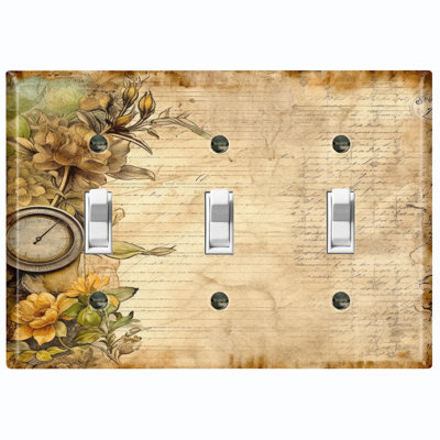 3-Gang Toggle Light Switch Wall Plate