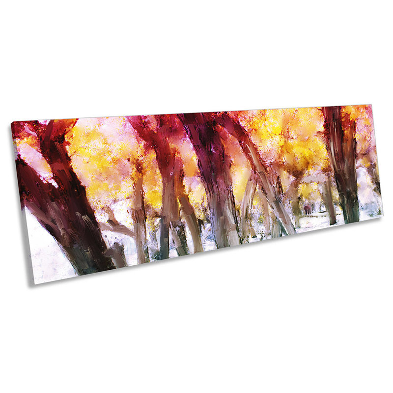 Sunset Forest Landscape - Wrapped Canvas Panoramic Print, 60.96cm H x 182.88cm W x 4cm D