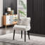 Ricky 6 Person Dining set - a Rectangular Wooden Dining Table with Metal Legs and a Set of 6 Quilted Velvet Dining Chairs for Dining Room - Modern Dining Table Set-651752929-651752933