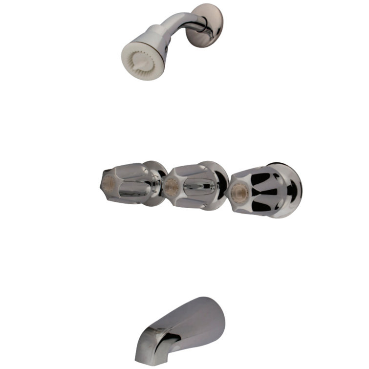 Kingston Brass Generic Triple-Handle Tub and Shower Faucet