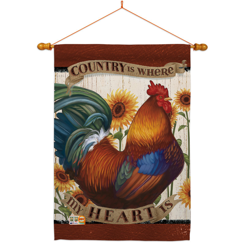 Polyester à 2 faces 40 x 28 po Ensemble de drapeaux