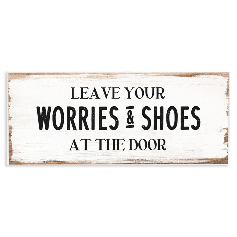 Laisser les soucis et les chaussures à la porte