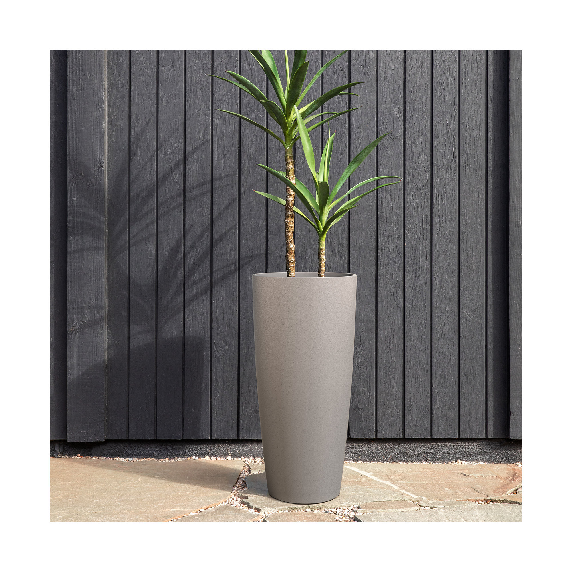 Mason Series Selena Planter, 1, Gray
