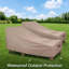 Ensemble de 2 housses de chaise d'extérieur imperméables kaki 600D résistant aux intempéries, 84 L x l 32 x H 32 po
