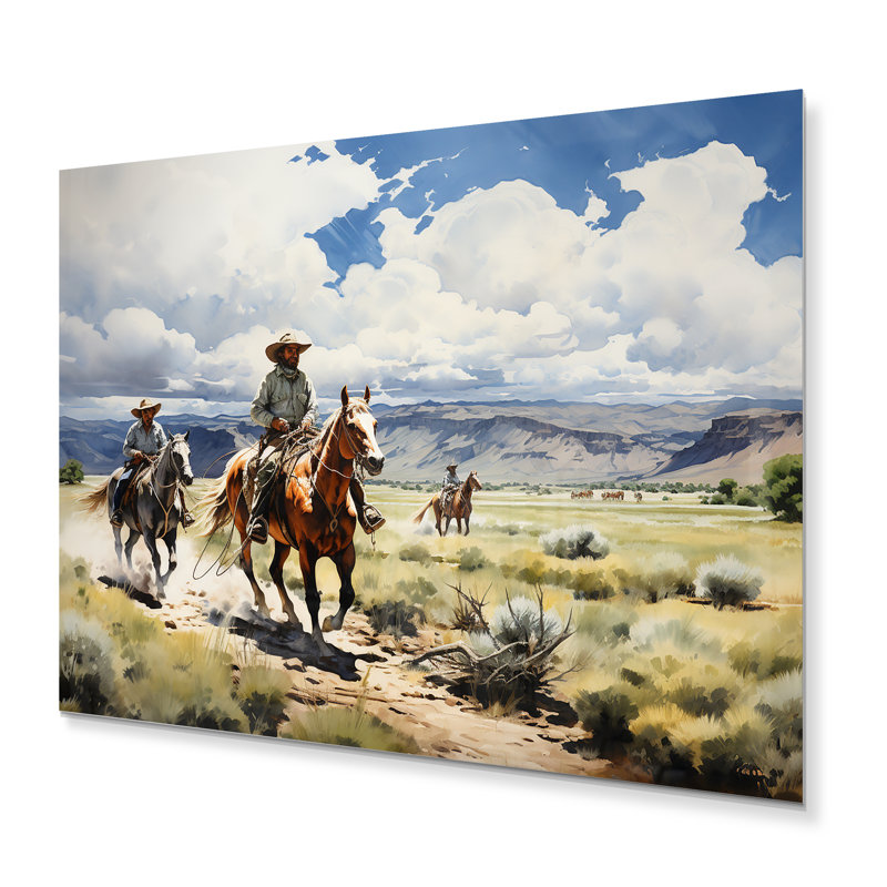 Décoration murale Cowboy Ranch Life - Cowboys, H 24 po x l 32 po x P 1 po