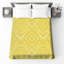 Couvre-lit matelassé jaune à motif orné toutes tailles-128737138