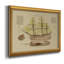 Toile encadrée de qualité supérieure Antique Ship Plan VII - prête à être accrochée-749223537-749223546