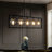 Modern 5-Light Globe Kitchen Island Linear Pendant Globe Chandelier