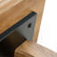 Table basse carrée en bois aggloméré à motif d'autocollants moderne et minimaliste Modern Wood