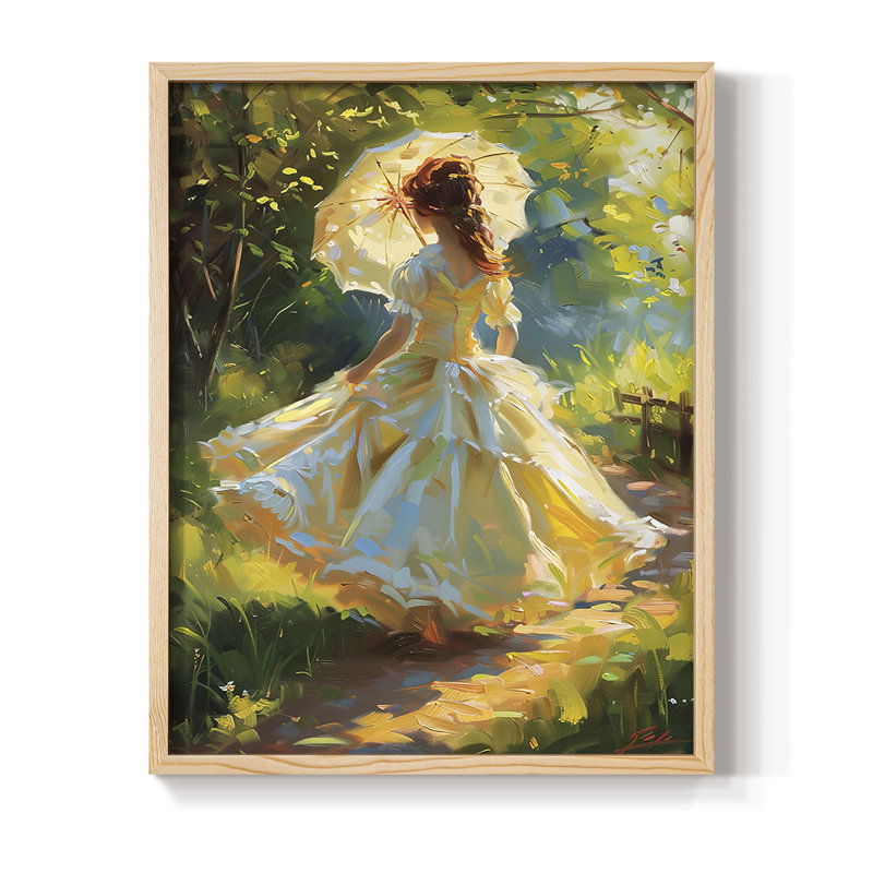 «WOMEN Series DCCDVI», reproduction d'art encadrée - bois massif, Naturel, H 21 po x l 17 po