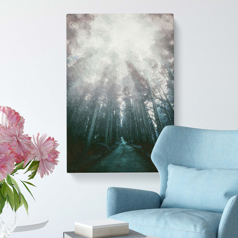 Down The Forest Path In Abstract by Pierre-Joseph Redoute - Wrapped Canvas Painting, 60cm H x 40cm W x 3cm D