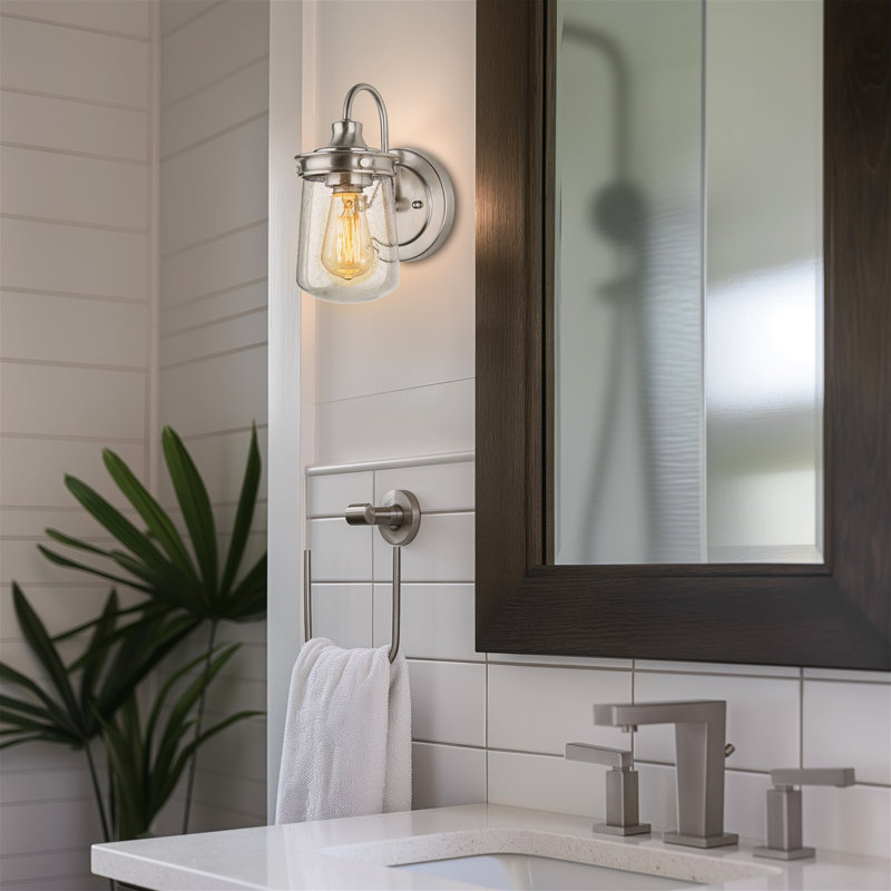 Tressa Armed Sconce, Brass Nickel