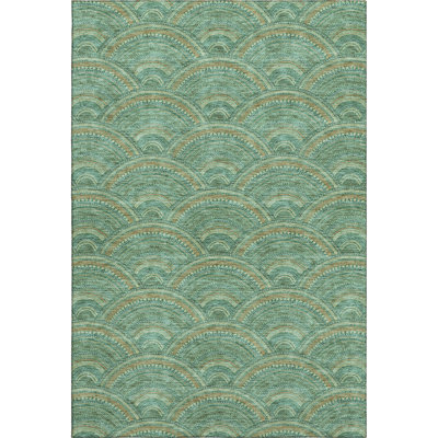 Premium Machine Washable Prisco Sage Rug