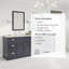 Ensemble de meuble-lavabo double l 96 po x P 22 po x H 34 po Didomenico-539657118-539657116