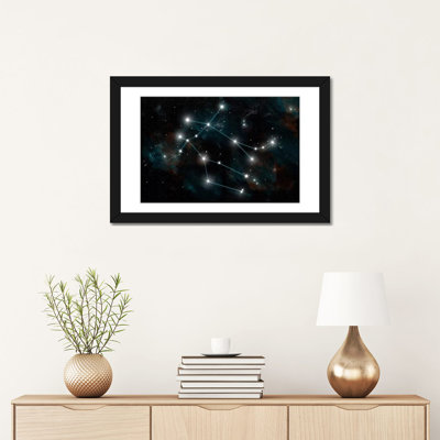 «The Constellation Gemini The Twins» par Marc Ward, impression sur toile tendue