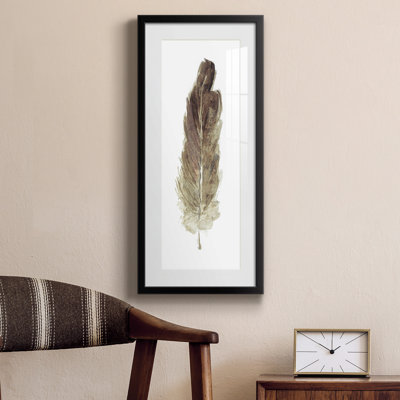 Peinture sur papier encadrée