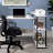 Rectangular Writing Desk With Side Shelf-39606051