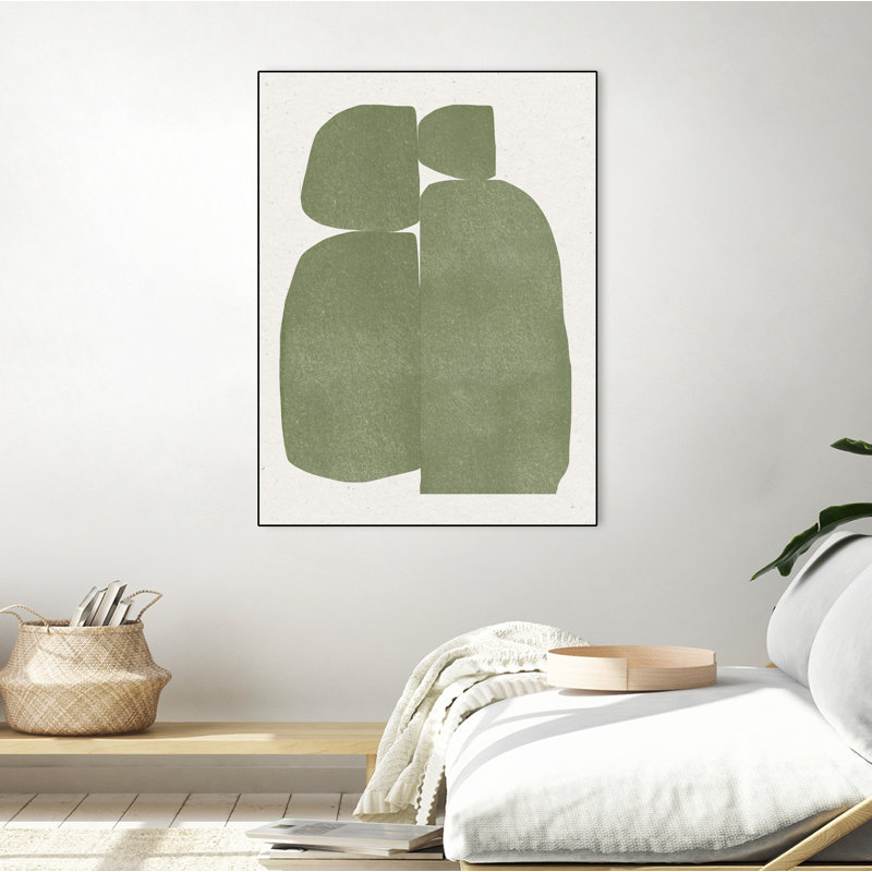 «Green Stones Composition», toile encadrée, H 32 po x l 24 po